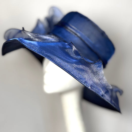 Royal Blue super soft hat with textured design