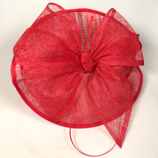 Red hatinator with bold bow design